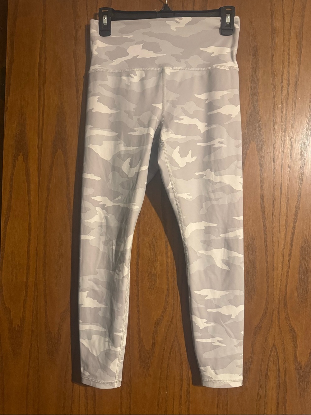Athleta Light Gray Camo High-Rise Leggings